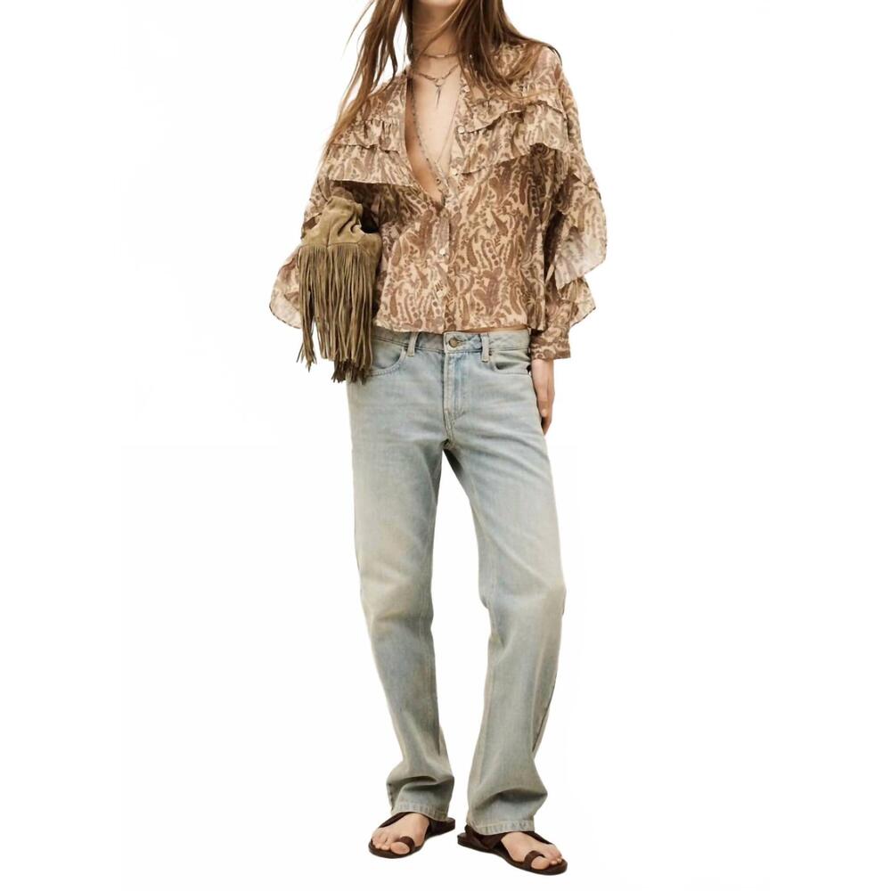 NEW BA&SH tunella shirt in off white